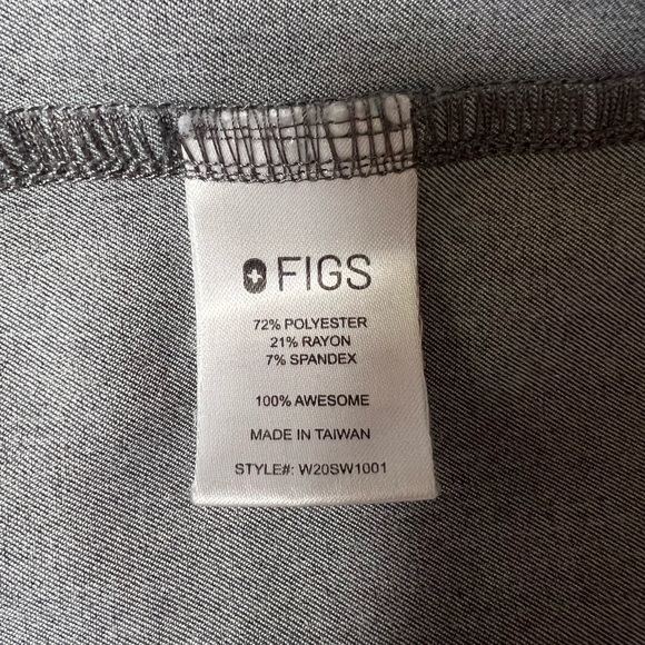 Figs Katsina Women's Scrub Top Gray Size XL Extra Large - Picture 4 of 7